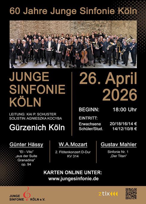 60 Jahre Junge Sinfonie Köln – Jubiläumskonzert
